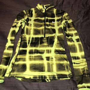Nike • Pro Neon Yellow Pullover